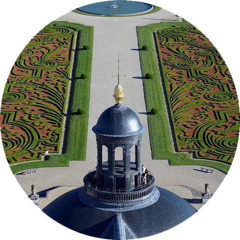 Vue from the dome of Vaux-le-Vicomte