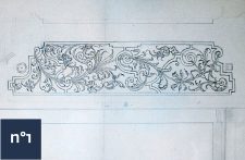 dessin 17ème broderies de buis Tessin